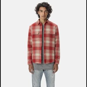 Red Plaid Men's Jacket
